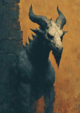 Dark Beast with Skull Head