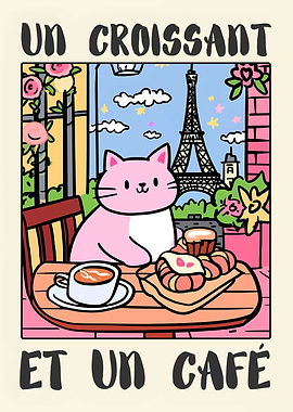 Un Croissant et Un Café