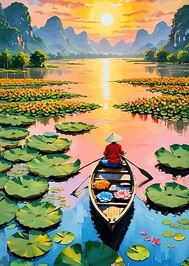 Sunset River Boat Ride