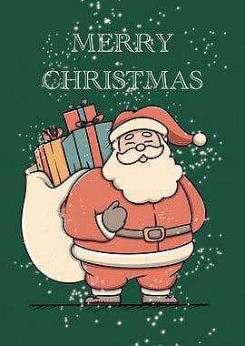 Merry Christmas Santa Claus Illustration