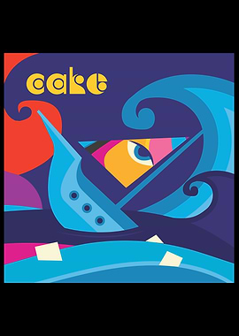 Abstract Blue eye shapes