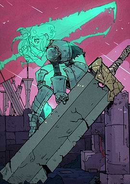 Armored Warrior with Spectral Companion