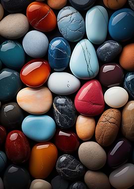 Colorful Polished Stones