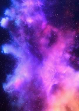 Colorful Nebula Space Art