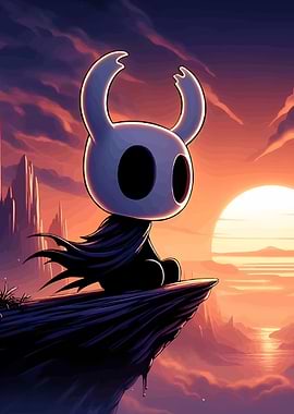 Hollow Knight at Sunset