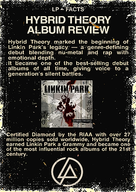 Vintage Album Linkin Park Hybrid Theory Art