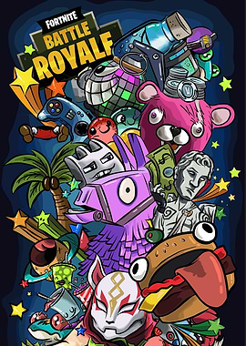 Fortnite Battle Royale Character Collage