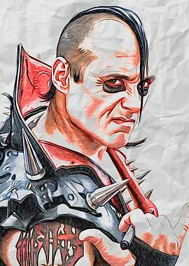 Wrestling Villain Portrait