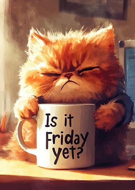 Grumpy Cat Friday Coffee Mug