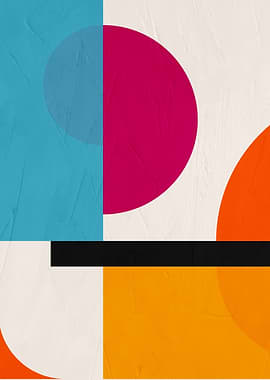 Abstract Geometric Shapes Art