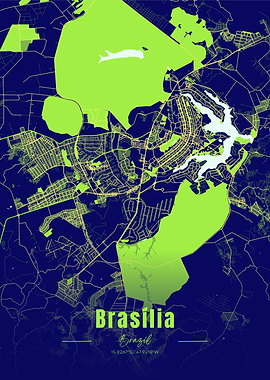 Brasilia, Brazil City Map