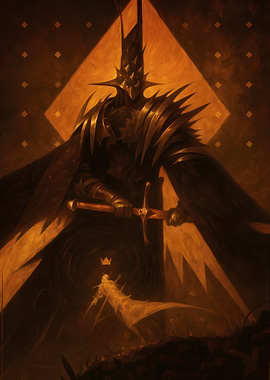 Dark Lord with Sword and Crown