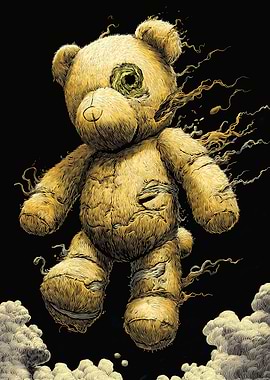 Distressed Bear Digital Art