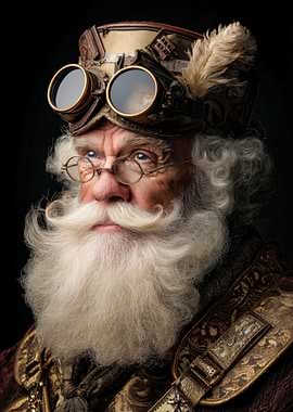 Steampunk Santa Claus Portrait