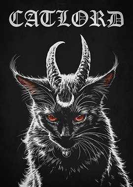 Catlord Black Metal Cat