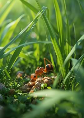 Ant in the Grass