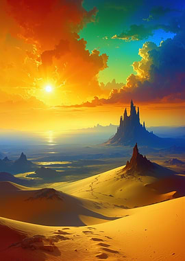 Radiant Desert Dawn