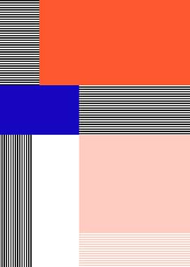 Geometric Abstraction with Stripes and Colors