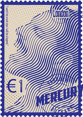 Mercury Stamp Art