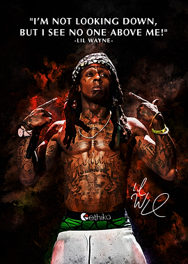 Lil Wayne Portrait with Quote