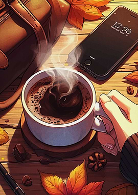 Autumn Coffee Break Still Life