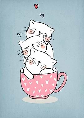 Cats in a Cup of Love