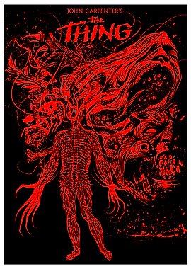 John Carpenter's The Thing Red Poster