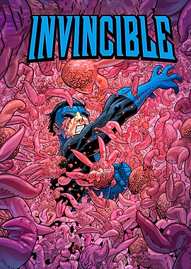 Invincible comic book cover art