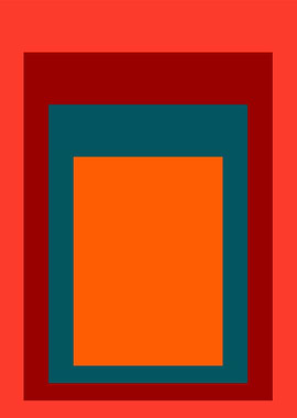 Concentric Squares in Warm Tones