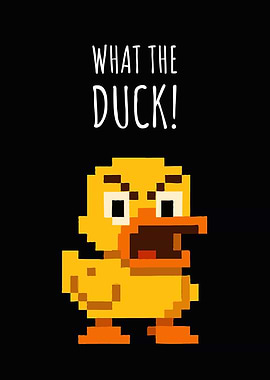 What the Duck! Pixel Art Funny