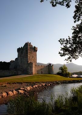 Ross Castle on Lough Leane, Ireland