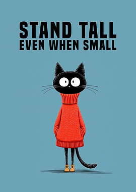 Stand Tall Even When Small Cat