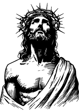 Jesus Christ with Crown of Thorns