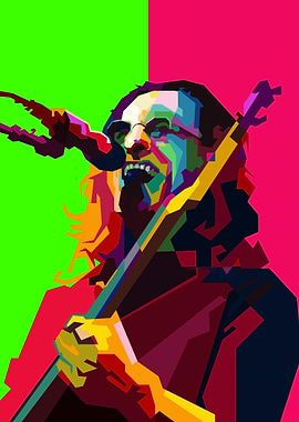 Progressive Rock Bass Pop Art