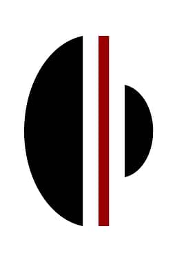 Abstract Black, White, and Red Design