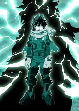MHA Dark Deku's Resolute Stand