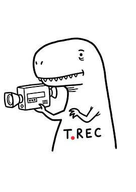 Cartoon T-Rex with Camera