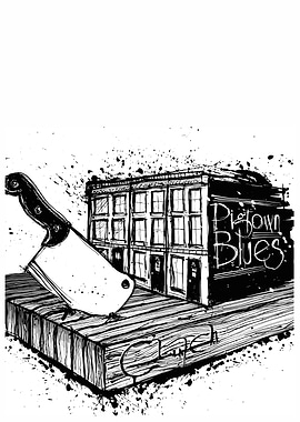Pistown Blues Butcher Shop Illustration