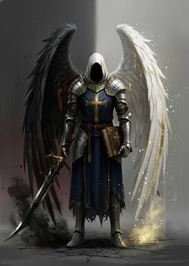 Winged Knight of Light and Shadow