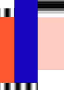 Abstract Color Block Composition
