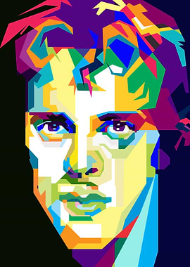 American Rock Musician Pop Art