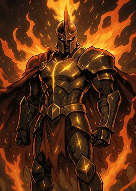 Armored Warrior Flames