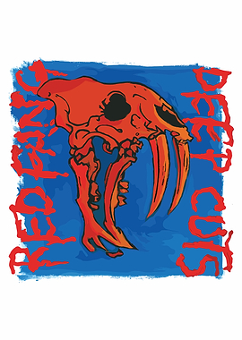 Sabertooth Skull Digital Painting