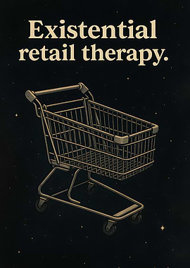 Existential Retail Therapy Shopping Cart
