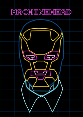 Machinehead Neon Portrait