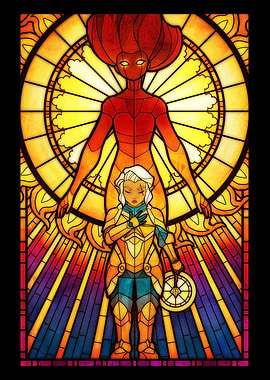 Pike Trickfoot Stained Glass