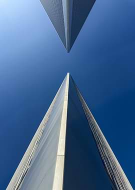 Century City Skyscrapers against a clear blue sky