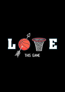 Love This Game Basketball Graphic