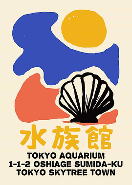 Tokyo Aquarium Minimalist Poster
