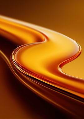 Abstract Golden Wave